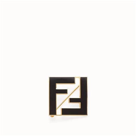 fendi gold brooch ff|Women's Designer Earrings & Brooches .